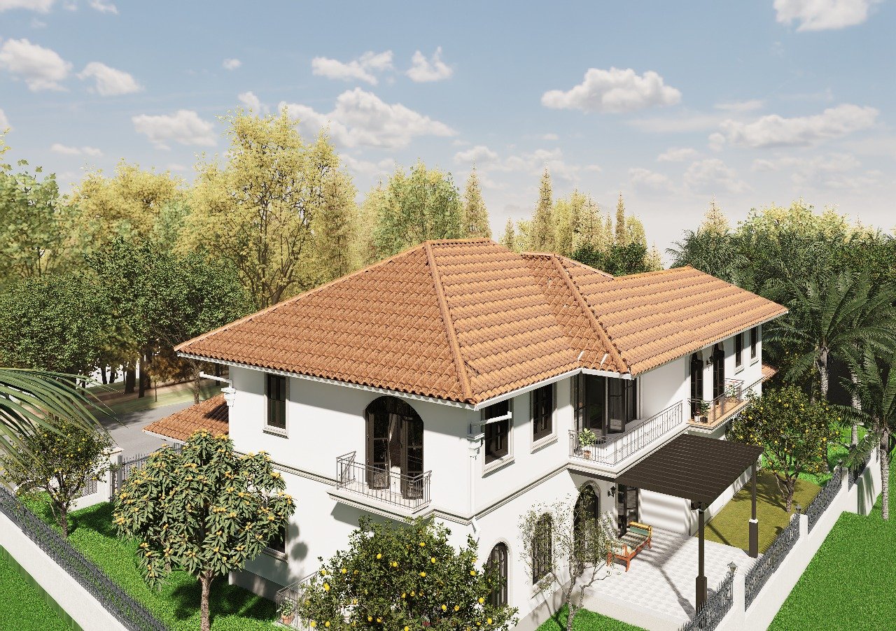 Chorao House roof and facade view