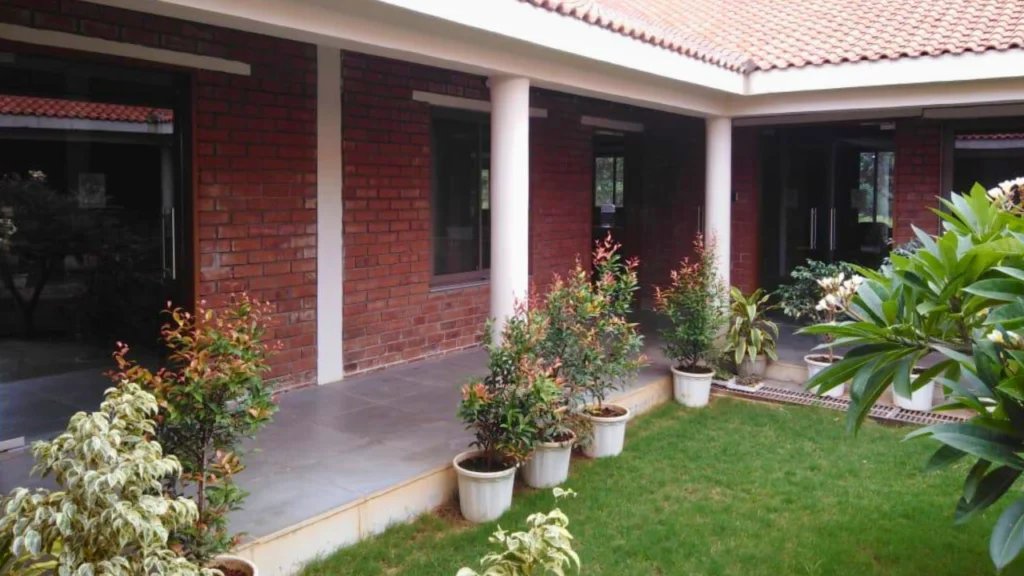 Prasanth Kumar Farmhouse completed view and handover-ready finish