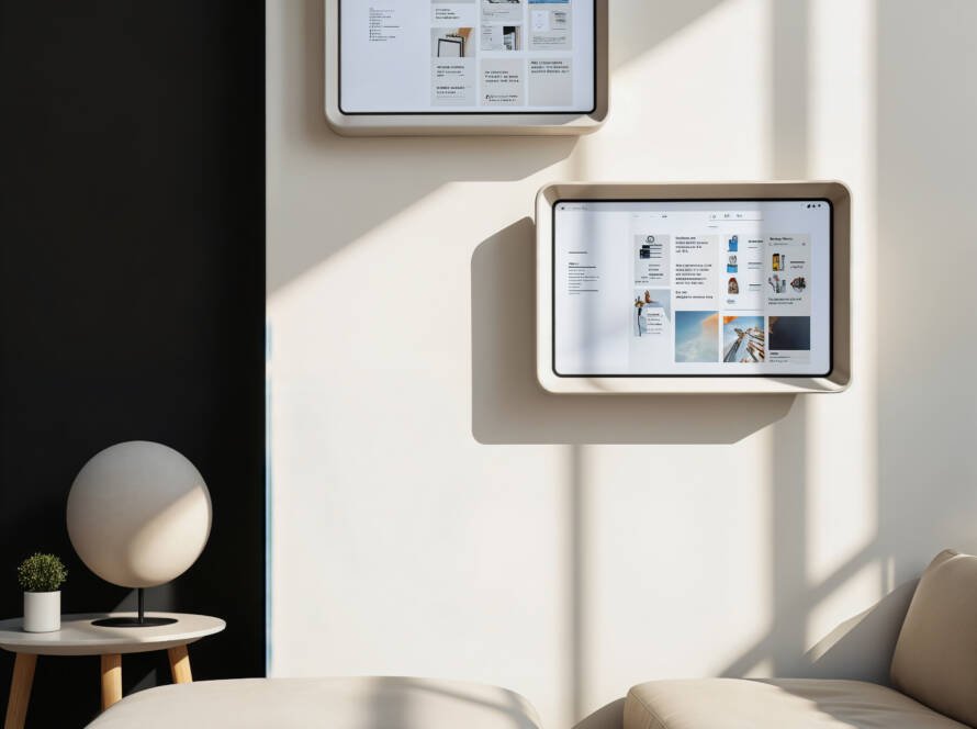 Modern living room showcasing clean wall finishes that highlight 2026-ready wall systems.