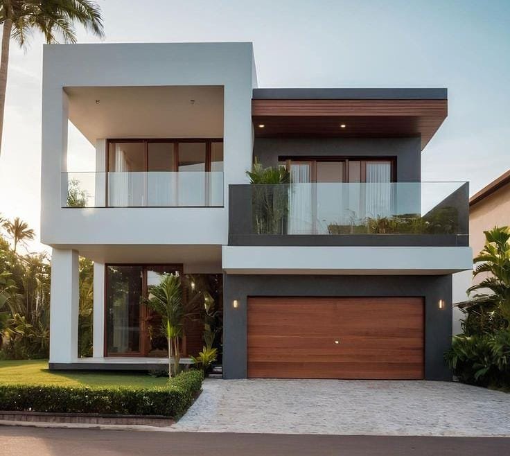 Luxury duplex, bungalow, and villa home design options for premium plots