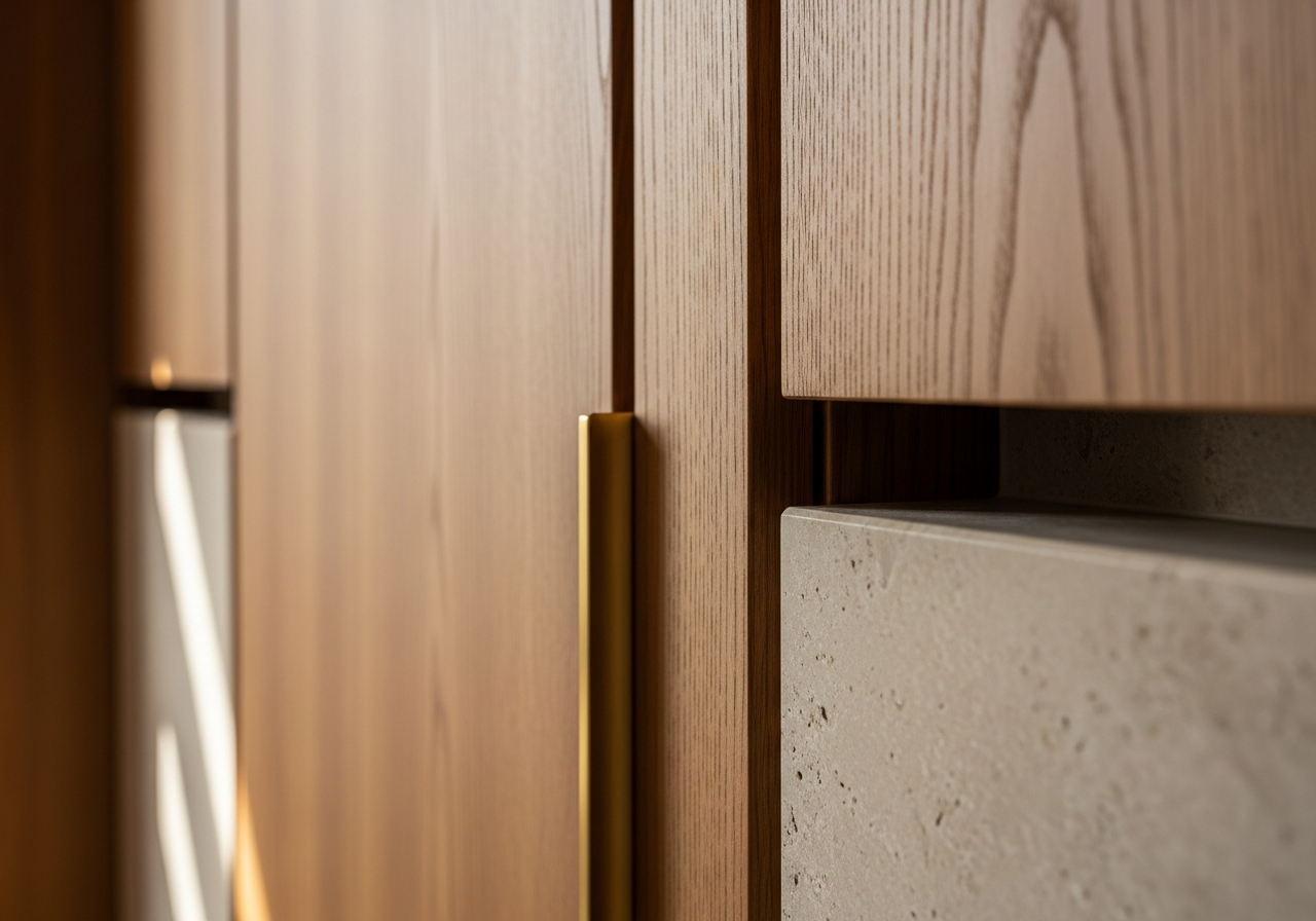 Bespoke joinery and warm material detail in a luxury Hyderabad home