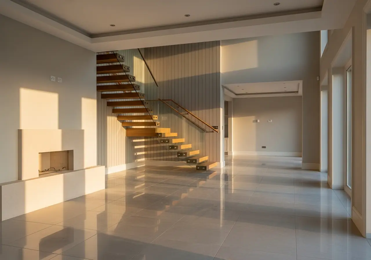 Finished home interior at handover stage